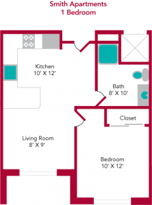 Smith_1Bdrm_Typical-